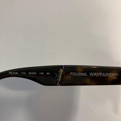 Ray-Ban RB4105 710 50-22 Wayfarer Folding Classic Brown Sunglasses Gently used