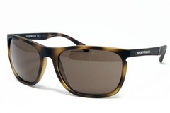 Emporio Armani EA4107 508973 Matte Havana Size 59mm Square Men’s Sunglasses NEW!