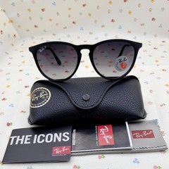 Ray-Ban RB4171 622/T3 54-18 Erika Matte Black Frame Grey Gradient Polarized Lens