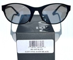 NEW Revo ICON Oval Satin Black POLARIZED Gray Lens Sunglass 1197 01 GY