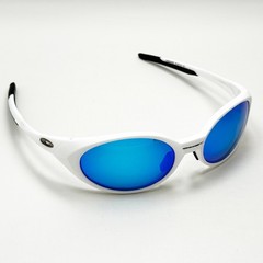 Oakley Eye Jacket Redux OO9438 White Frame Sapphire Iridium Sunglasses