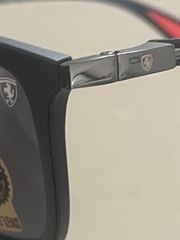 Ray-Ban RB4433M Scuderia Ferrari Matte Black/Dark Grey 54 mm Sunglasses