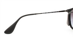 Ray-Ban Chris Sunglasses Rubber Black Gray Gradient RB 4187 622/8G with Case