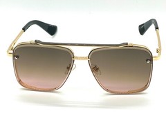 Men Designer Sunglasses Classic Green Tea Lens Gold Luxury 2022 Model New Style
