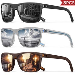 Polarized Sunglasses Men Women Sports Driving Fishing Square Eyewear UV400 Glass