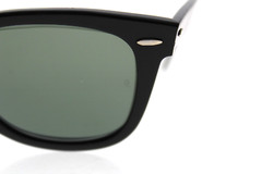 VTG B&L RAY-BAN L2009 XSAS SHINY BLACK EBONY G15 WAYFARER MADE IN USA 50/24 MM