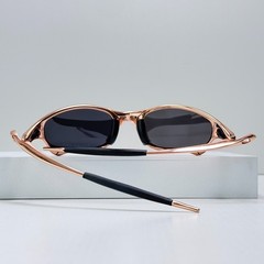 Oakley Juliet 1.0 X-Metal Rose Gold Black Lens Black Arms Sunglasses New