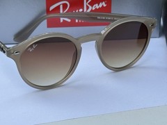 NEW Ray-Ban RB2180 6166/13 Polished Light Brown / Gradient Brown Sunglasses 49mm
