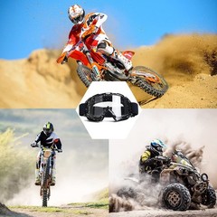 Motocross Goggles Clear Lens ATV Dirt Bike UTV MX AntiFog UV Protection