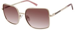 Nicole Miller TAHITI Shiny Gold-Polarized C01 Size 55 Sunglasses