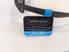 Foster Grant Advanced Comfort Black w Navy Sunglasses 100% UVA/UVB