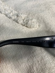 Authentic Chanel 5186 Sunglasses Floral Black Frame AS IS READ