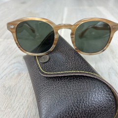 Used Very Good – Moscot Lemtosh 46 Blonde With Green Lens