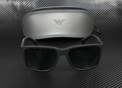 EMPORIO ARMANI EA4047 506381 Black Square 56 mm Men’s Polarized Sunglasses