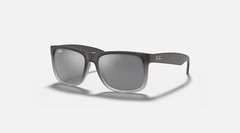 Ray-Ban Justin Classic Grey/Grey Mirror Gradient 54 mm Sunglasses RB4165 852/88