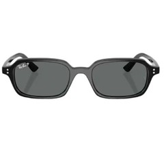 Ray-Ban ZURI RB4455F 6677/81 Square Sunglasses Black Dark Grey Authentic