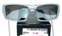 NEW Oakley GASCAN Matte Clear POLARIZED Galaxy Chrome Mirror Sunglass 9014