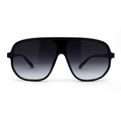 SUNGLASSES MEN DESIGNER GLASSES RECTANGULAR STYLE FLAT BLACK LENS MODERN STYLE