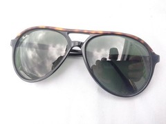 Vintage B and L Ray Ban Tortoise Aviator Sunglasses Style AL 1567 France Type A