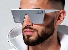 Women Men Sunglasses XL Oversized Luxury Hindsight Flat Top Square Designer New