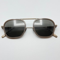 Ermenegildo Zegna Sunglasses EZ0306 59D Beige Brown Frame Smoke Lens 51mm New