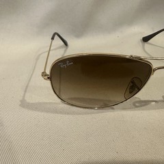 Ray Ban Cockpit Light Brown Gradient Aviator Unisex Sunglasses RB3362 001
