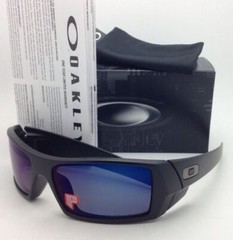 OAKLEY POLARIZED Sunglasses GASCAN OO 26-244 Matte Black Frame /Ice Iridium Lens