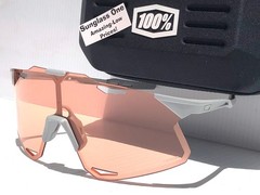 100% Percent HYPERCRAFT Matte Stone Grey HiPER Coral Lens Sunglass 60000-00005