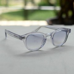 Men’s gray sunglasses women light gray gradient lens johnny depp crystal glasses