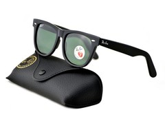 Ray-Ban RB2140 Original Wayfarer Classic Black Frame Green Lenses 54mm Unisex