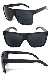 1 or 2 Pair Retro Large Square Pilot Flat Top Sunglasses Mens Womens Dark Lens