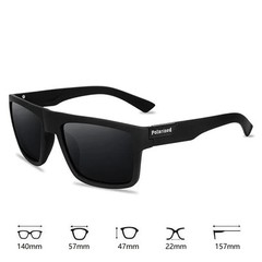 Fashion Vintage Square Polarized Sunglasses Men Women Driving Fishing Luxury
