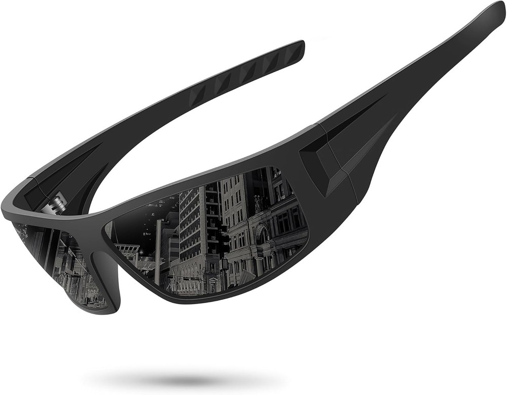 Polarized Sports Sunglasses for Men Women Unbreakable Frame Cycling Fishing.