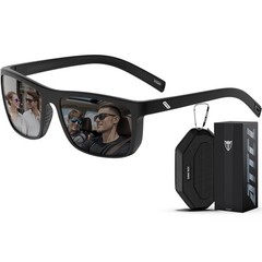 ATTCL Square Polarized Sunglasses for Men: Ultra-Light TR90 Frame UV400 Prote…