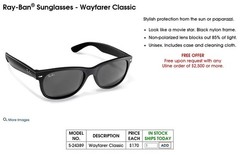 Ray-Ban sunglasses Wayfarer Classic – black