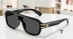 DOLCE & GABBANA DG4507 501 87 Black Dark Grey 27 mm Men’s Sunglasses