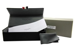 Thom Browne Sunglasses TBS811 03 Silver Titanium/Navy/Red/Grey