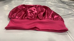 Women Satin Bonnet Night Sleep Cap Hair Hat Silk Head Cover Wide Elastic Band
