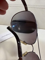 Armani Exchange AX 2006 Aviator Sunglasses Silver Frame SEE DETAILS!
