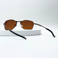 Oakley Savitar OO6047 Titanium Sunglasses Bronze Frame Prizm Brown