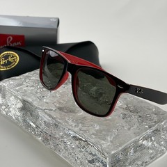 New In Box – Ray-Ban Wayfarer RB2140 Black Red Sunglasses Full Set