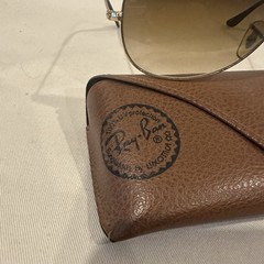 Ray Ban Cockpit Light Brown Gradient Aviator Unisex Sunglasses RB3362 001