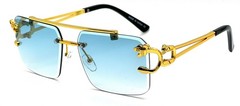 Rapper Shades Frameless Sunglasses Fashion Designer Male Lentes Gafas Humbres