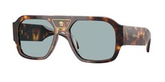 VERSACE VE4508U 553780 Havana Blue 56 mm Men’s Sunglasses