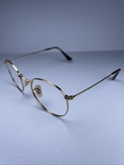 Ray Ban T RB3447V 50[]21 143 Gold Round Sunglasses Q63