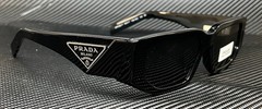 PRADA PR 09ZSF 1AB5S0 Black Grey Men’s 55 mm Sunglasses