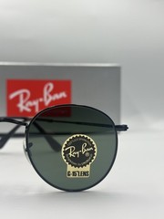 Ray-Ban Sunglasses RB3447 Round Metal Black Frame Green Classic Lens 50mm Unisex