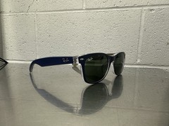 Ray-Ban New Wayfarer RB2132-F 6188 Blue/Green 55-18 Without case