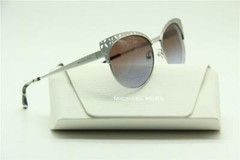 NEW MICHAEL KORS MK 1023 106368 SILVER AUTHENTIC SUNGLASSES MK1023 56-17 !