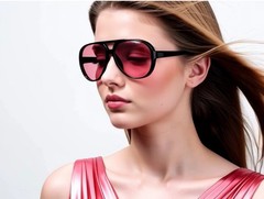 Men Women Sunglasses Round One Designer Flat Top Celebrity Fashion Thick Frame